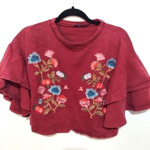 Blu Pepper Red Sweater Size Small
